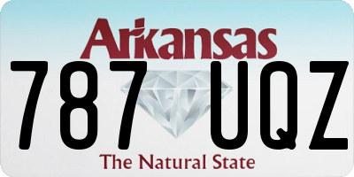 AR license plate 787UQZ