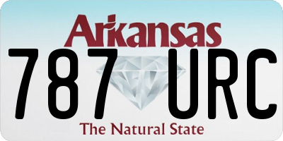 AR license plate 787URC