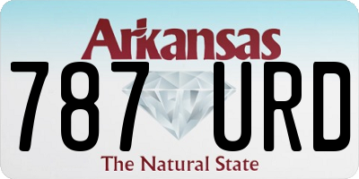 AR license plate 787URD