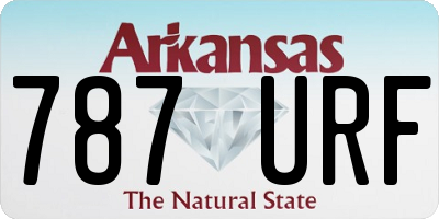 AR license plate 787URF