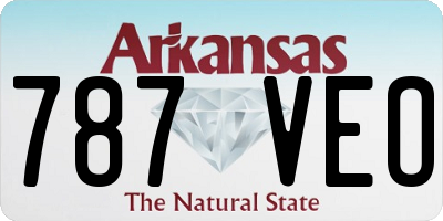 AR license plate 787VEO