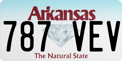 AR license plate 787VEV