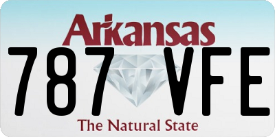 AR license plate 787VFE