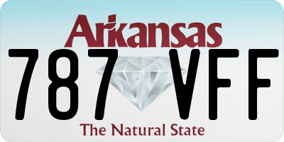 AR license plate 787VFF