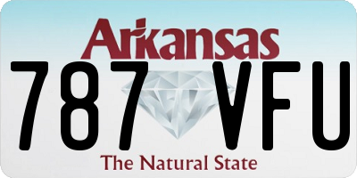 AR license plate 787VFU