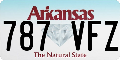 AR license plate 787VFZ