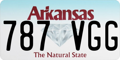 AR license plate 787VGG