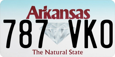 AR license plate 787VKO