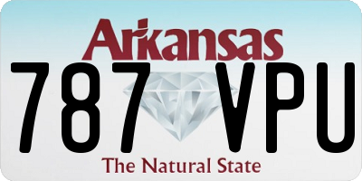 AR license plate 787VPU