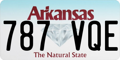AR license plate 787VQE