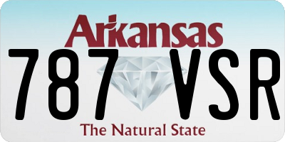 AR license plate 787VSR