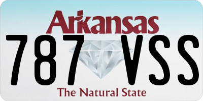 AR license plate 787VSS