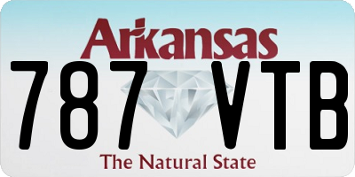 AR license plate 787VTB