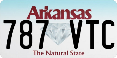 AR license plate 787VTC