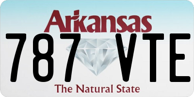 AR license plate 787VTE