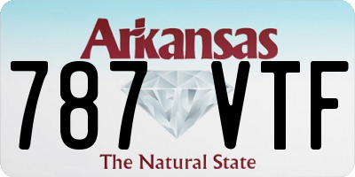 AR license plate 787VTF