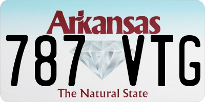 AR license plate 787VTG