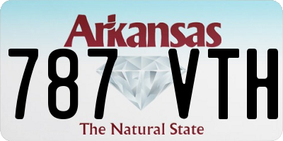 AR license plate 787VTH