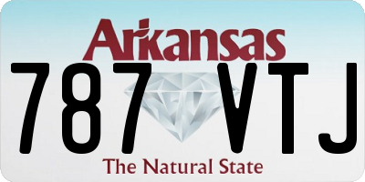 AR license plate 787VTJ