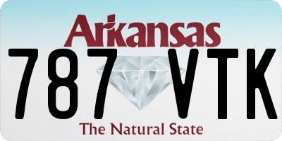 AR license plate 787VTK