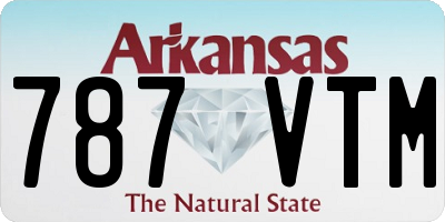 AR license plate 787VTM