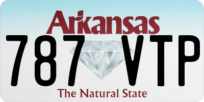 AR license plate 787VTP