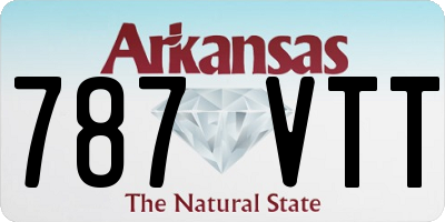 AR license plate 787VTT