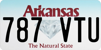 AR license plate 787VTU