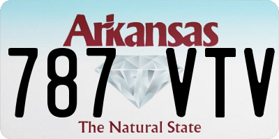 AR license plate 787VTV