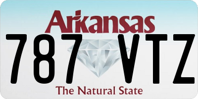 AR license plate 787VTZ