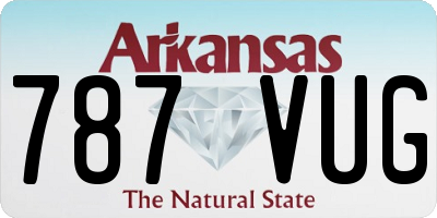 AR license plate 787VUG