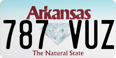 AR license plate 787VUZ
