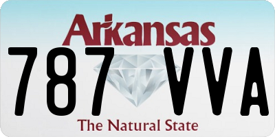 AR license plate 787VVA