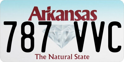 AR license plate 787VVC