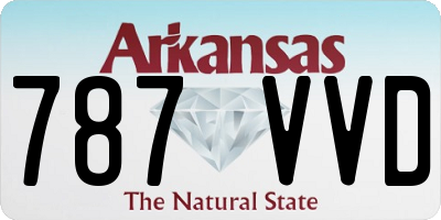 AR license plate 787VVD