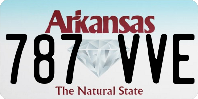 AR license plate 787VVE