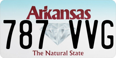 AR license plate 787VVG
