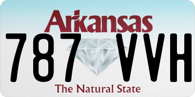 AR license plate 787VVH