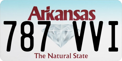 AR license plate 787VVI