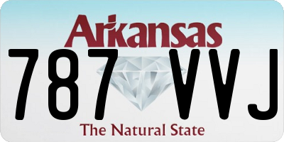 AR license plate 787VVJ