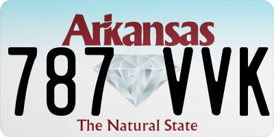 AR license plate 787VVK