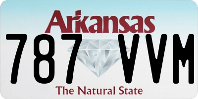 AR license plate 787VVM