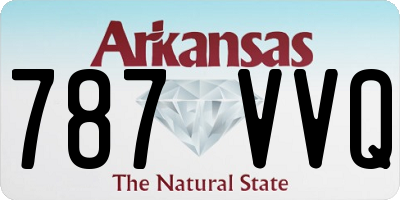 AR license plate 787VVQ