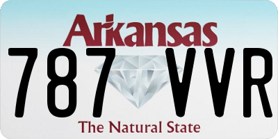 AR license plate 787VVR