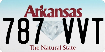 AR license plate 787VVT