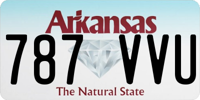 AR license plate 787VVU