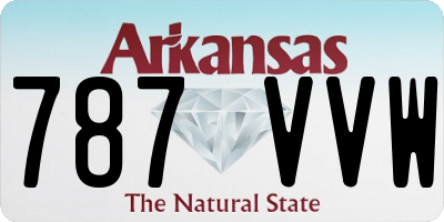 AR license plate 787VVW