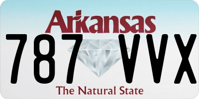 AR license plate 787VVX