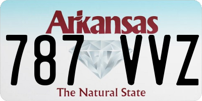 AR license plate 787VVZ
