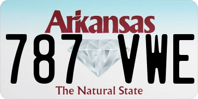 AR license plate 787VWE